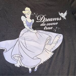 Disney Couture Dreams Come True Cinderella Baby Tee Sz S Fits XS Princess WDW